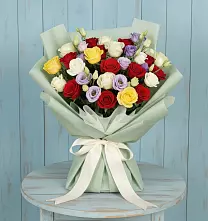 Букет цветов из:  Розы #REPLACE_PRED# Золотаревке Ставропольского края