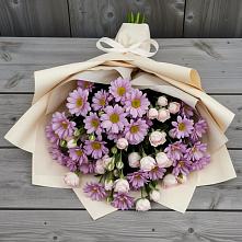 Букет цветов из:  Розы и Хризантемы #REPLACE_PRED# Золотаревке Ставропольского края