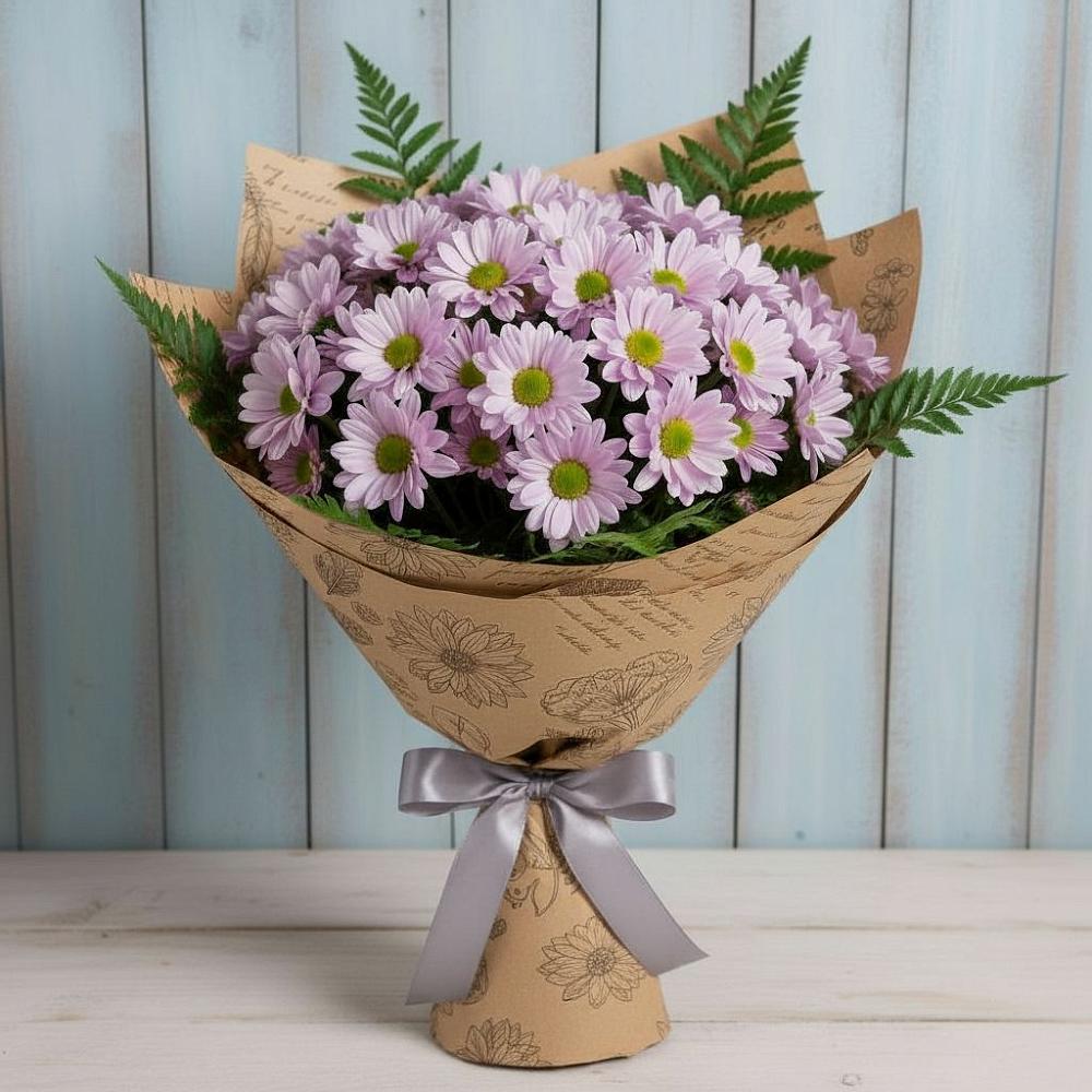 Букет цветов из: Хризантемы в Золотаревке Ставропольского края