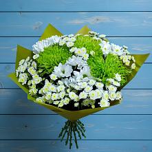 Букет цветов из:  Хризантемы #REPLACE_PRED# Золотаревке Ставропольского края