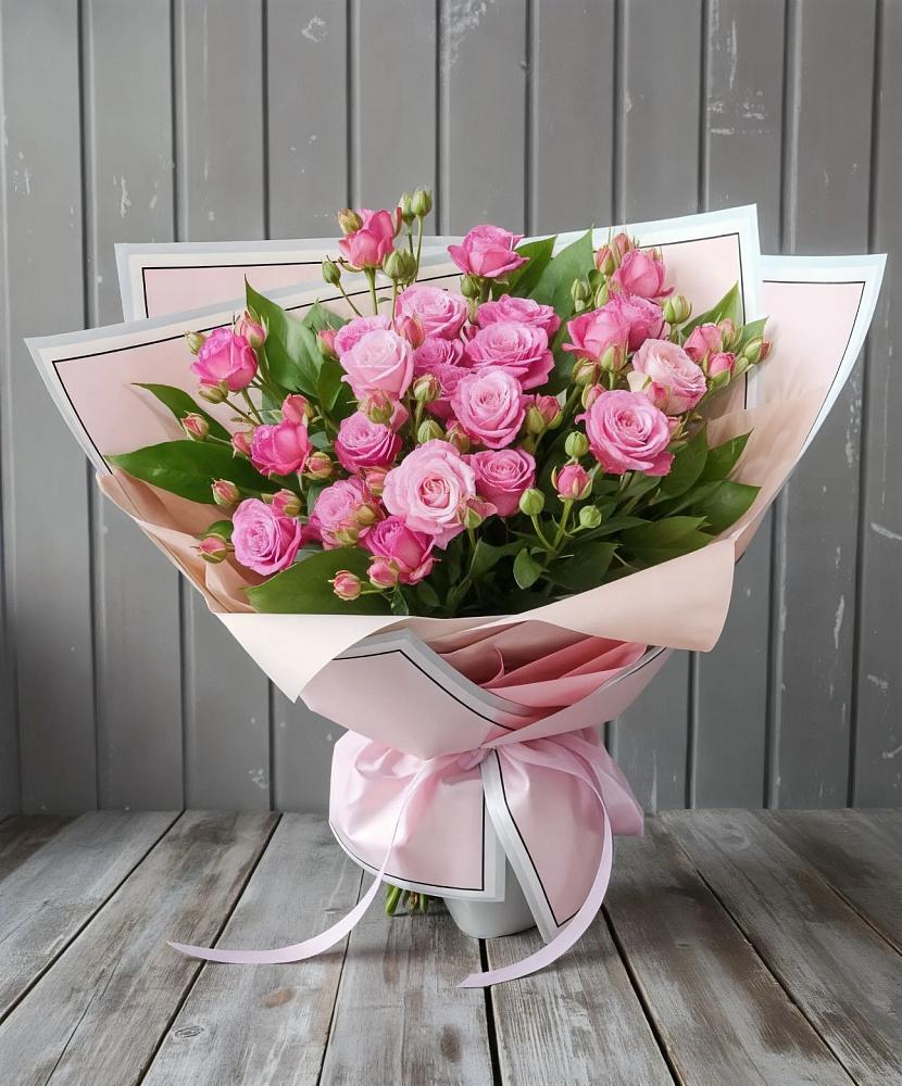 Букет Розовый кустик в Золотаревке Ставропольского края