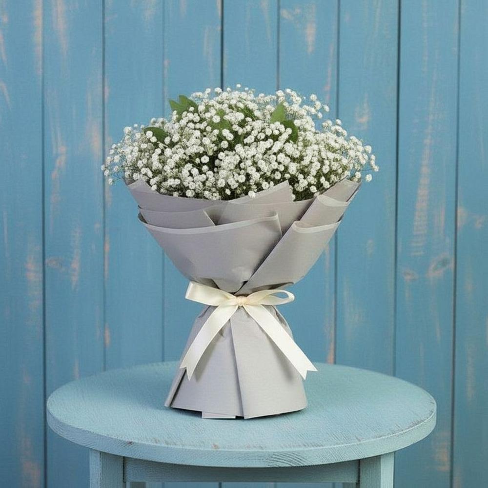 Букет цветов из: Гипсофила в Золотаревке Ставропольского края