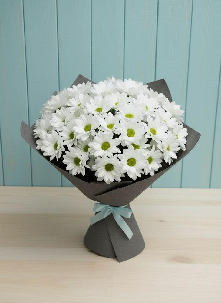 Букет цветов из: Хризантемы в Золотаревке Ставропольского края