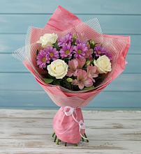 Букет цветов из:  Герберы #REPLACE_PRED# Золотаревке Ставропольского края