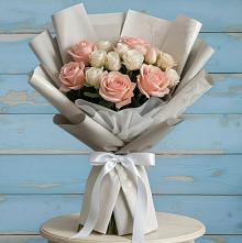 Букет цветов из:  Розы #REPLACE_PRED# Золотаревке Ставропольского края