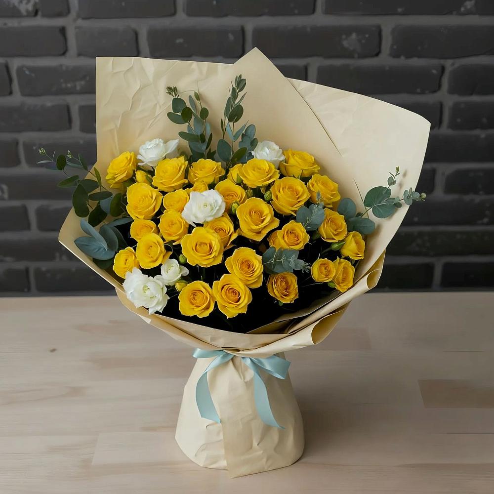 Букет цветов из: Розы в Золотаревке Ставропольского края