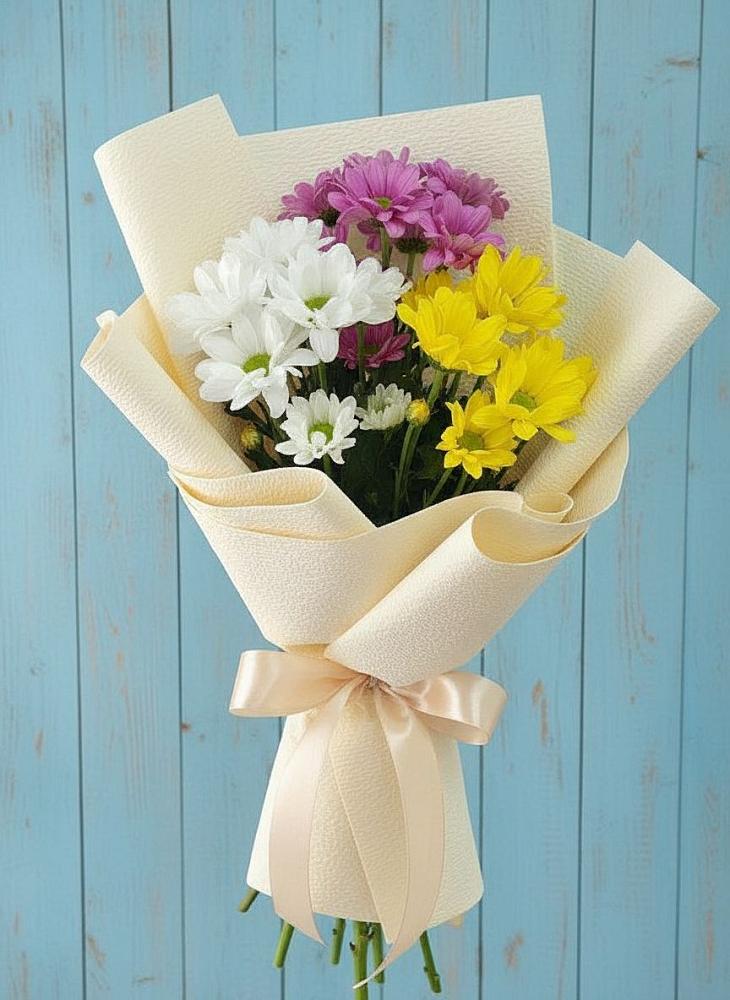 Букет цветов из: Хризантемы в Золотаревке Ставропольского края