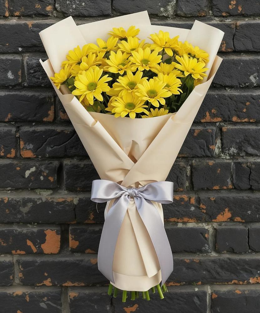 Букет цветов из: Хризантемы в Золотаревке Ставропольского края