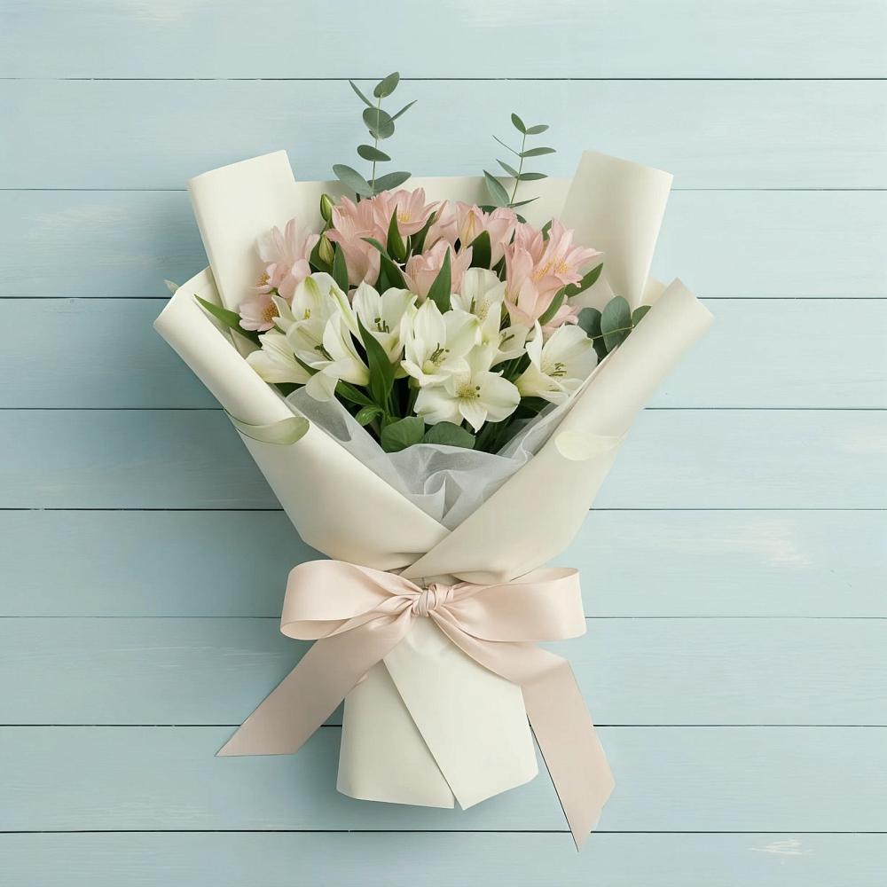 Букет цветов из: Альстромерии в Золотаревке Ставропольского края