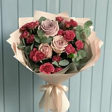 Букет цветов из:  Гвоздики и Розы в Золотаревке Ставропольского края