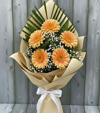 Букет цветов из:  Герберы в Золотаревке Ставропольского края